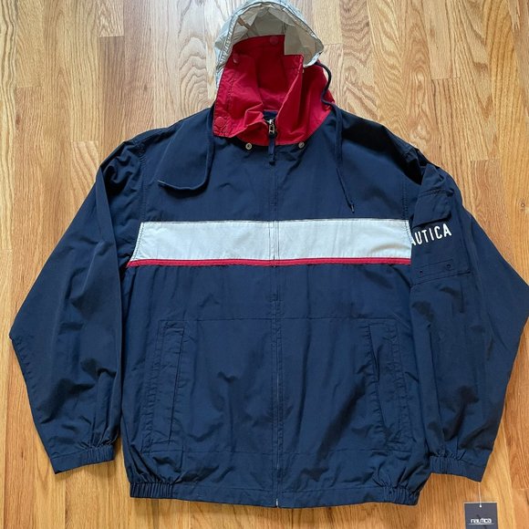 NWT Vtg 90’s NAUTICA Mens Jacket Sailing Gear Windbreaker Cape Cod Topsail Sz XL - Picture 6 of 14